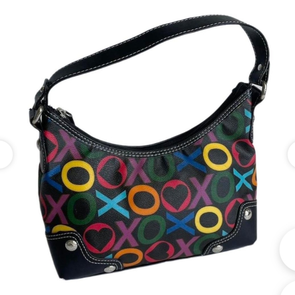 ♥️🌀🤸VINTAGE Y2K XOXO Accessories Rainbow Logo Purse - Picture 4 of 15